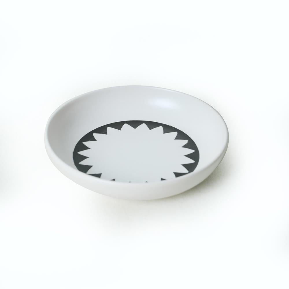 Keraart Black Pattern Nordic Yemek Takımı 24 Parça 6 Kişilik 21478-79-80