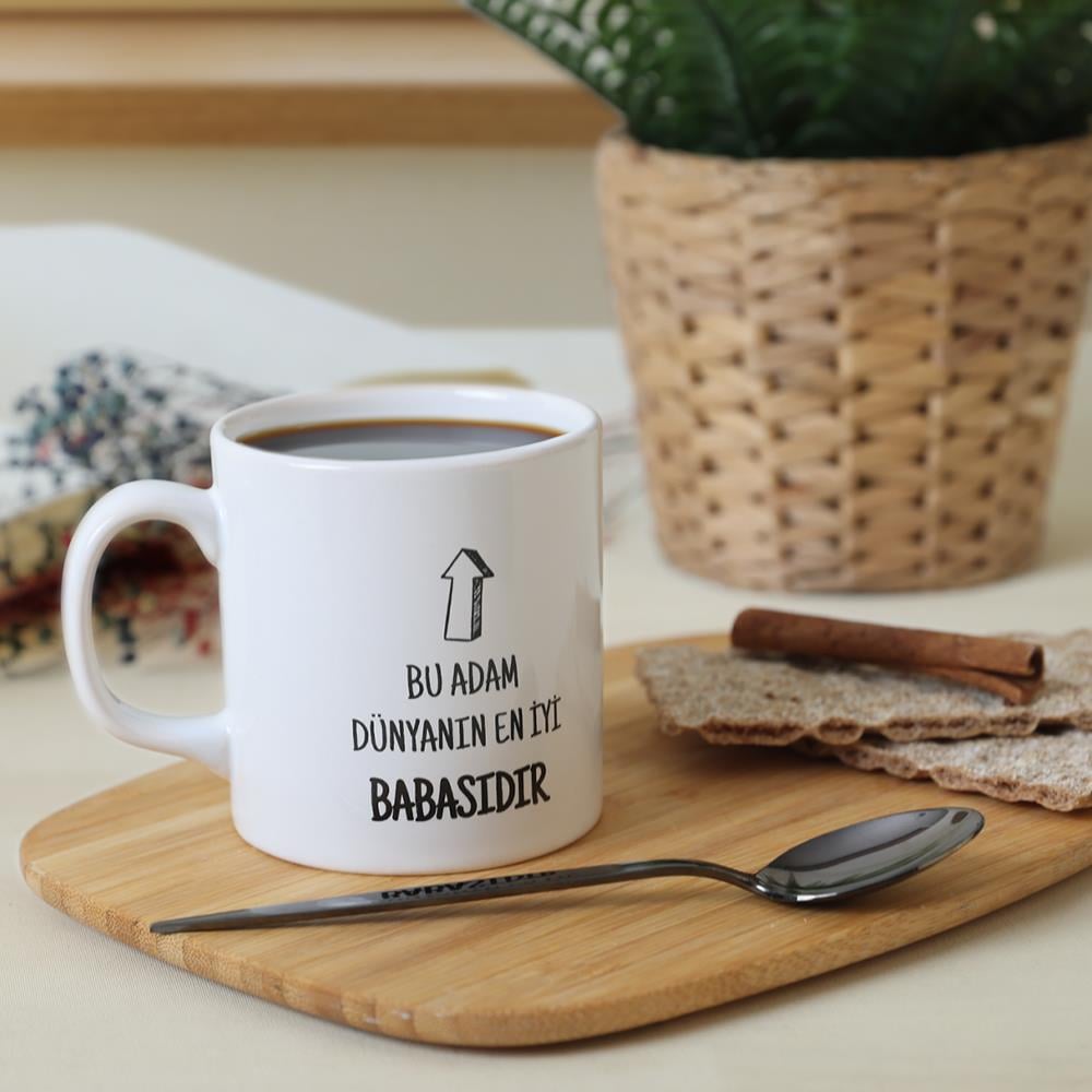 Keraart Bu Adam  Silindir Kupa 10 Cm