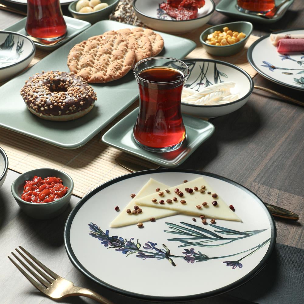 Keraart Çiçek Bahçesi Kahvaltı Takımı 21 Parça 4 Kişilik - 18939-40-42-43