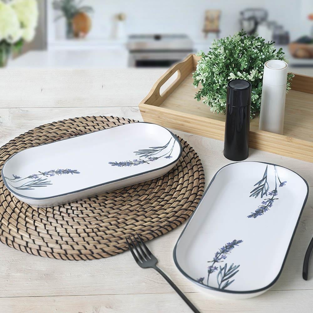 Keraart Çiçek Bahçesi Noyan Kayık Tabak 28 Cm 2 Adet 18942