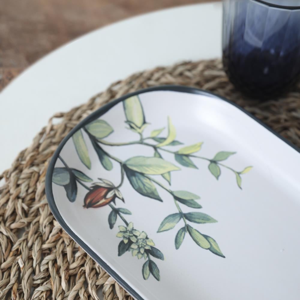 Keraart Çiçek Bahçesi Noyan Kayık Tabak 28 Cm 2 Adet 18941