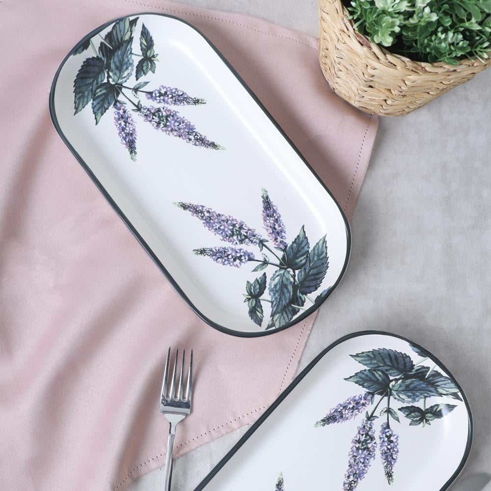 Keraart Çiçek Bahçesi Noyan Kayık Tabak 28 Cm 2 Adet 18939
