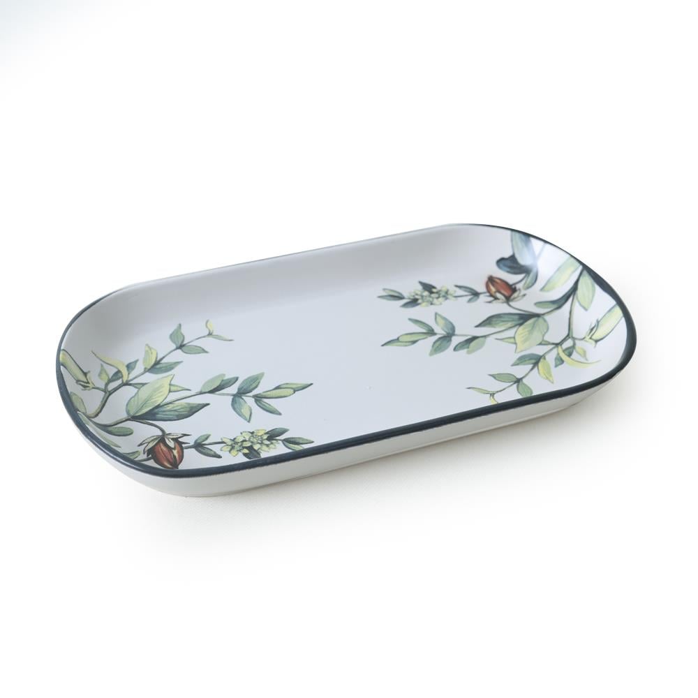 Keraart Çiçek Bahçesi Noyan Kayık Tabak 28 Cm 2 Adet 18941