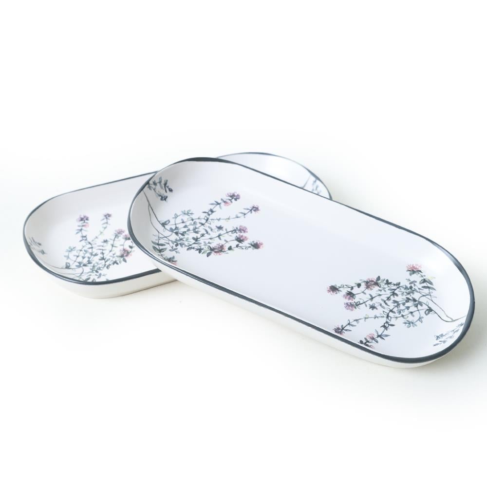Keraart Çiçek Bahçesi Noyan Kayık Tabak 28 Cm 2 Adet 18938