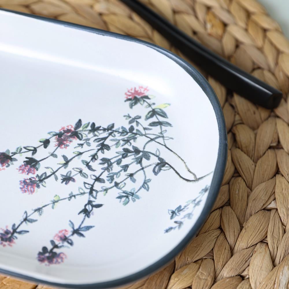 Keraart Çiçek Bahçesi Noyan Kayık Tabak 28 Cm 2 Adet 18938