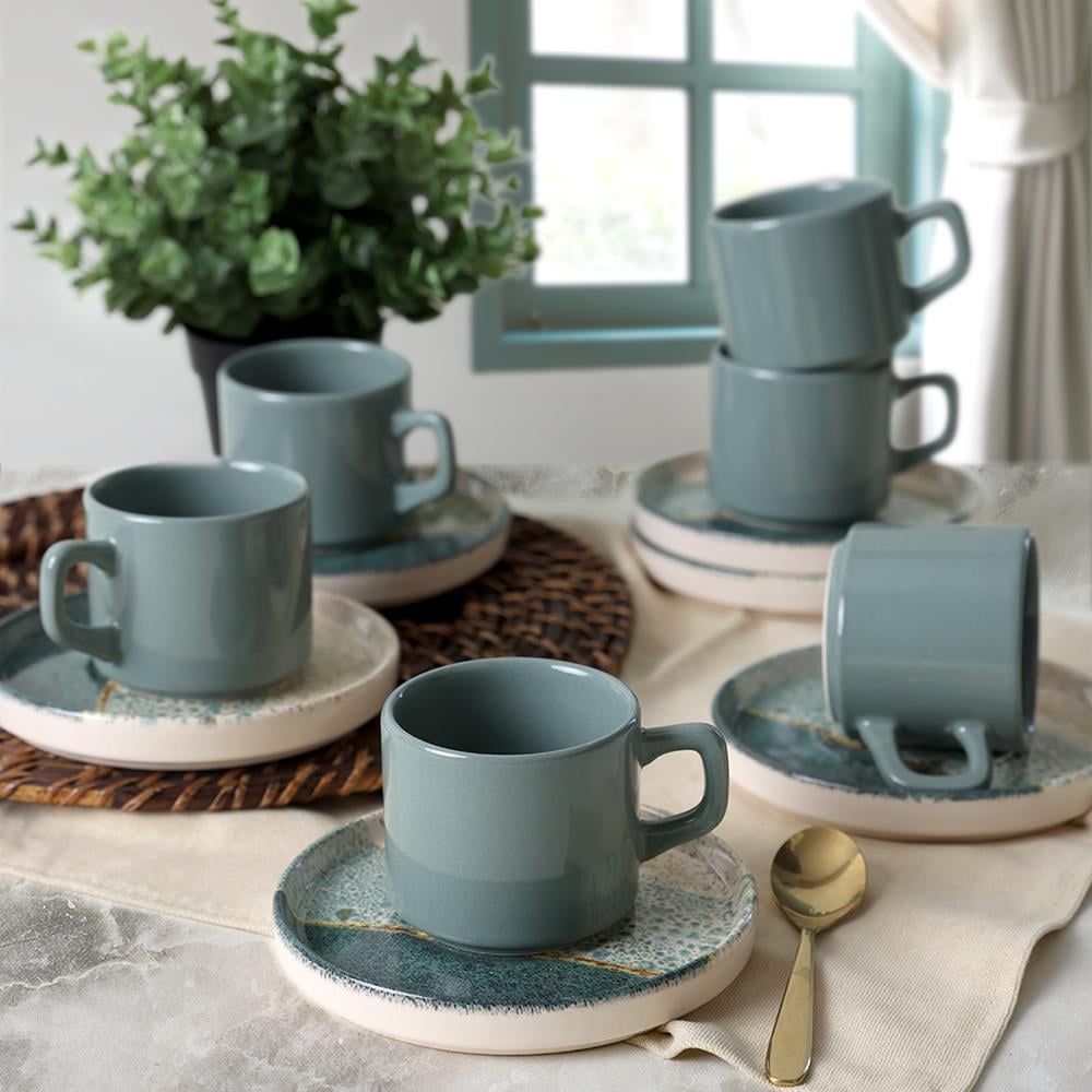 Keraart Colored Çay Takımı 12 Parça 6 Kişilik 19781