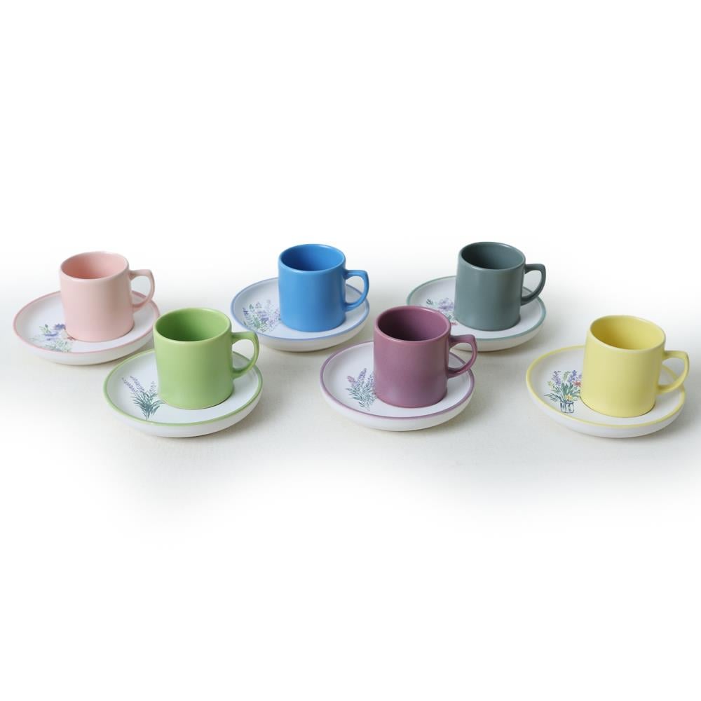 Keraart Elegant Blossoms Nordic Kahve Takımı 12 Parça 6 Kişilik 21788-93
