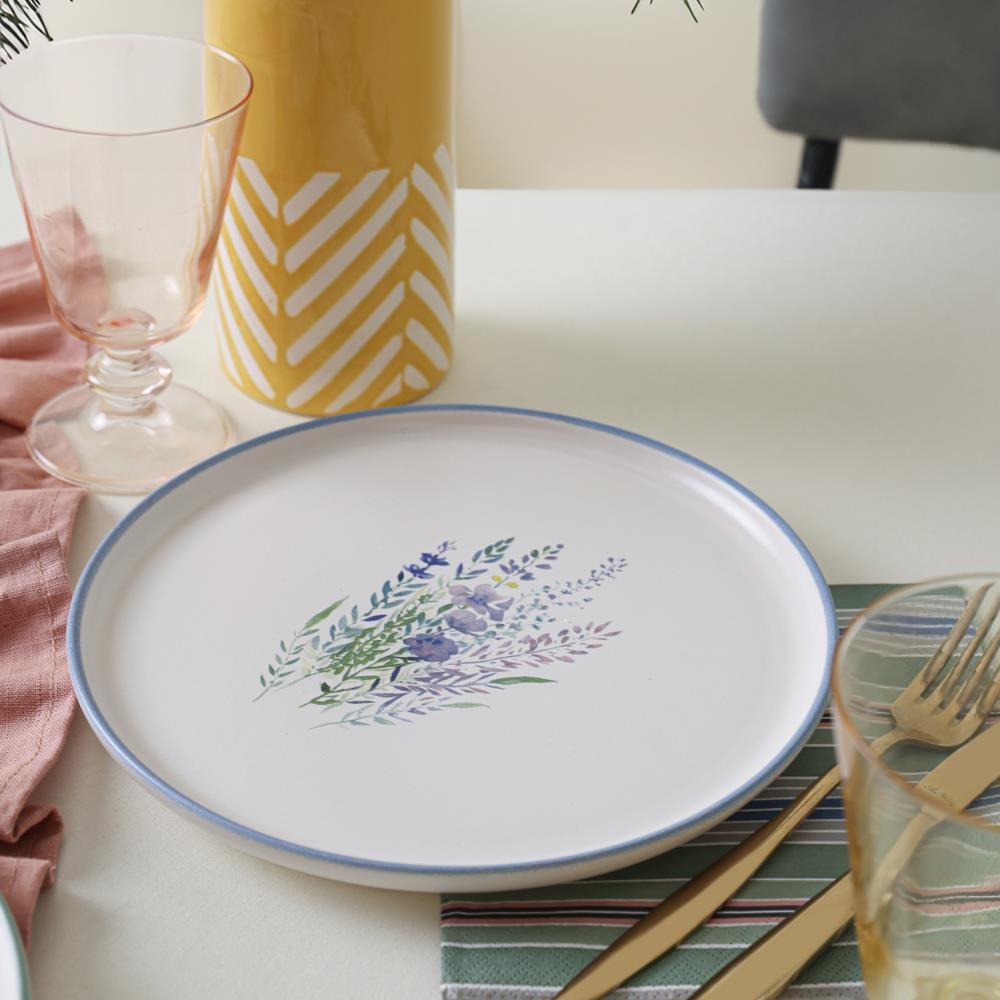Keraart Elegant Blossoms Pasta Tabağı 22 Cm 6 Adet 21788-93
