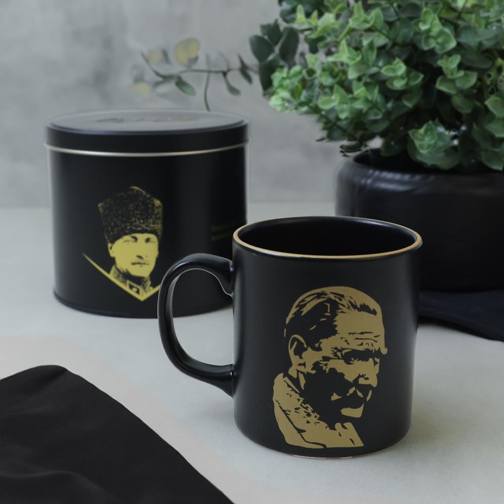 Keraart Gold Ay yıldız Özel Teneke Kutulu Atatürk Kupa 10 Cm
