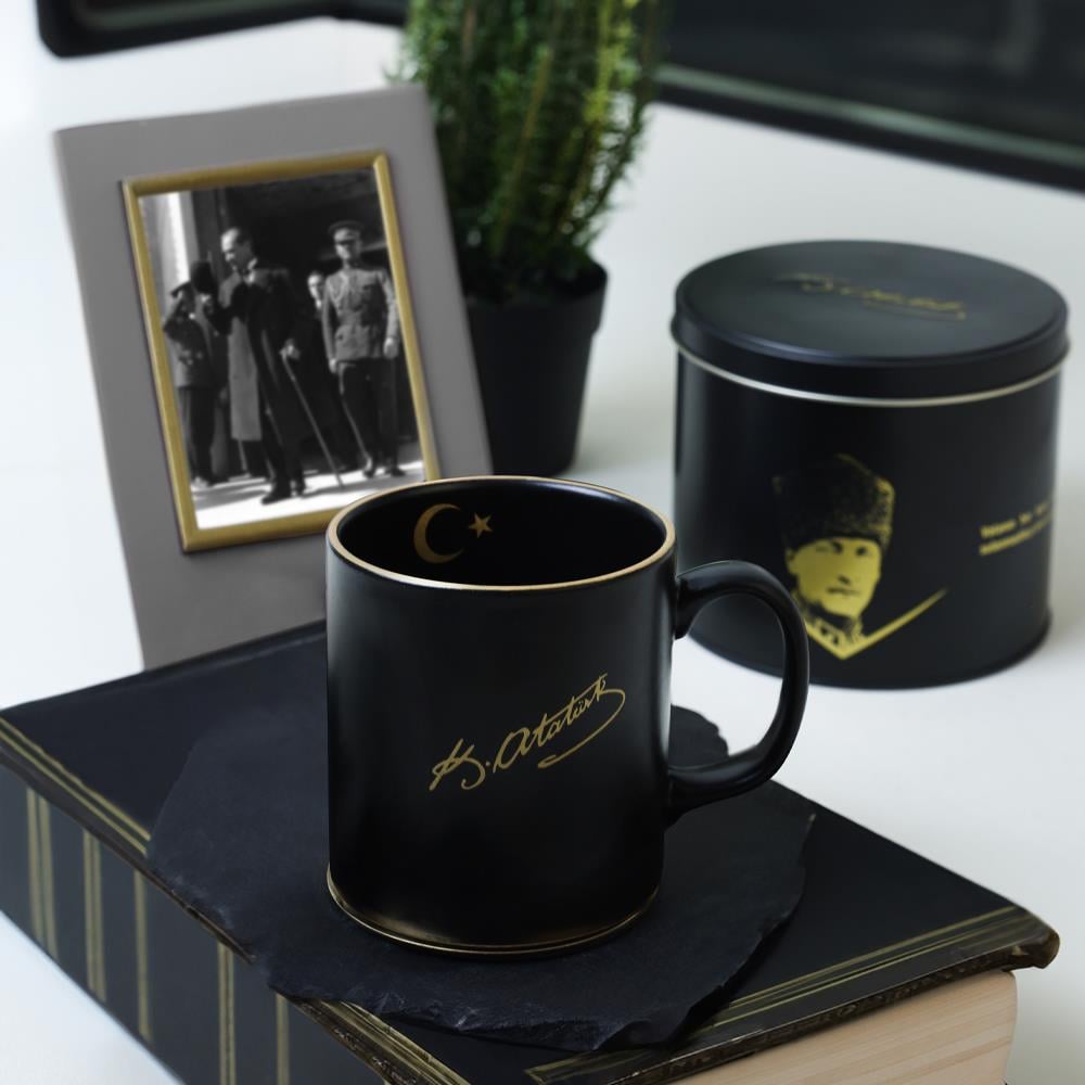 Keraart Gold Ay yıldız Özel Teneke Kutulu Atatürk Kupa 10 Cm