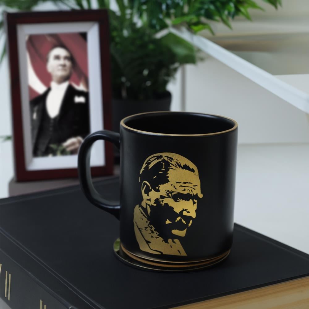 Keraart Gold Ay yıldız Özel Teneke Kutulu Atatürk Kupa 10 Cm