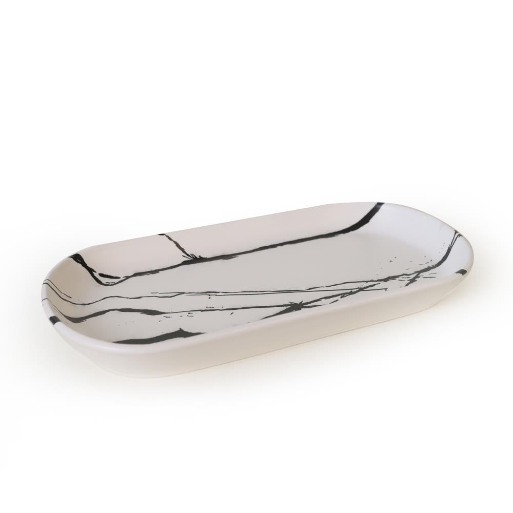 Keraart Mermer Noyan Kayık Tabak 28 Cm 2 Adet 17950-51