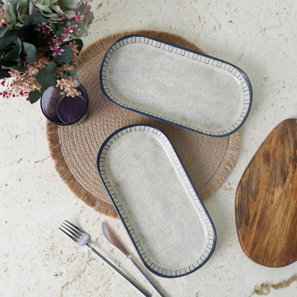 Keraart Mosaic Marvels Kayık Tabak 28 cm 2 Adet 21621