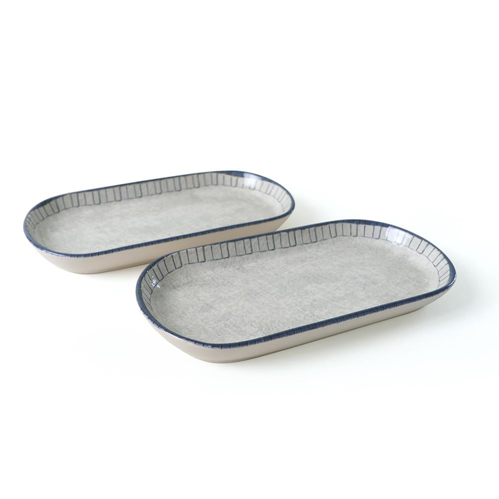 Keraart Mosaic Marvels Kayık Tabak 28 cm 2 Adet 21621