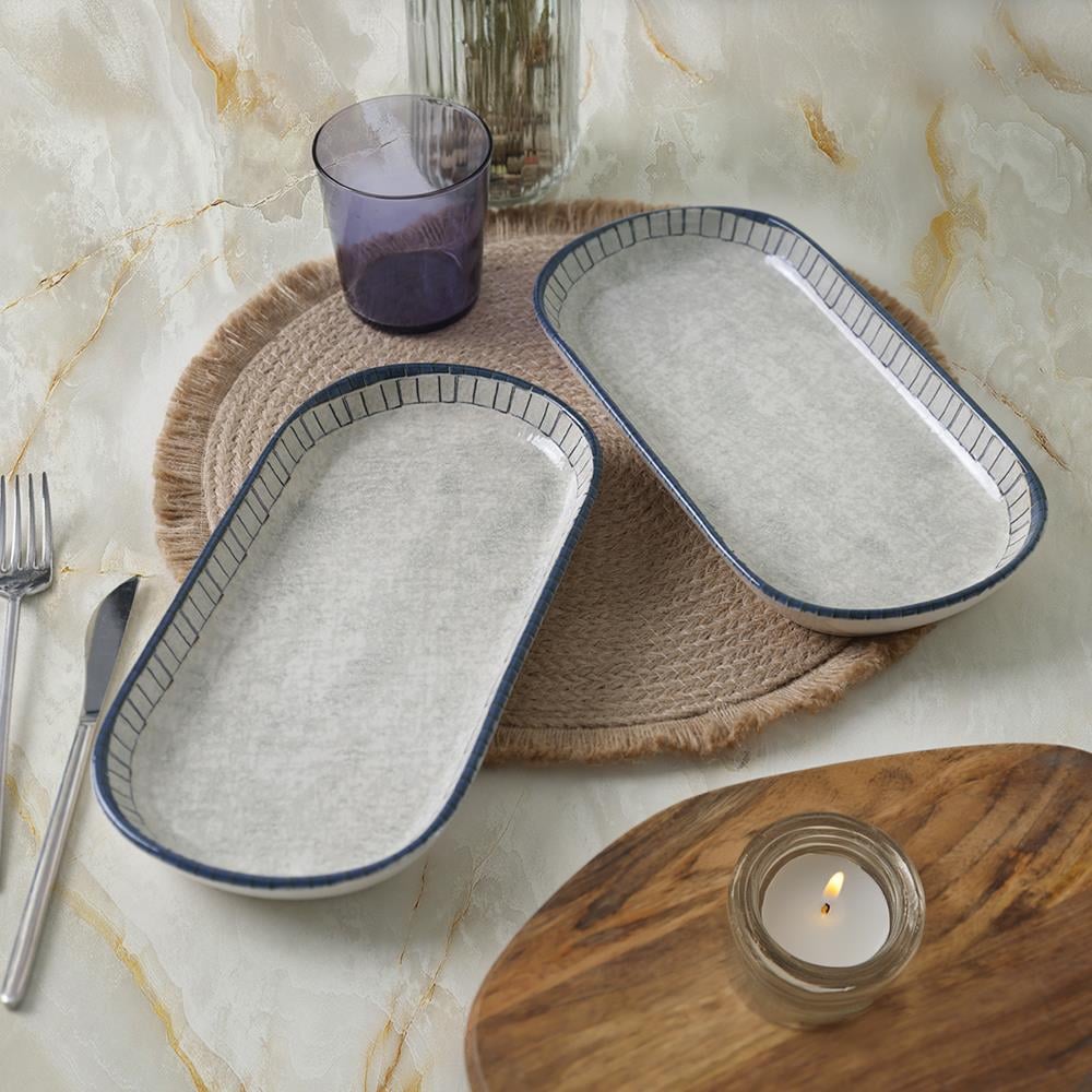 Keraart Mosaic Marvels Kayık Tabak 28 cm 2 Adet 21621