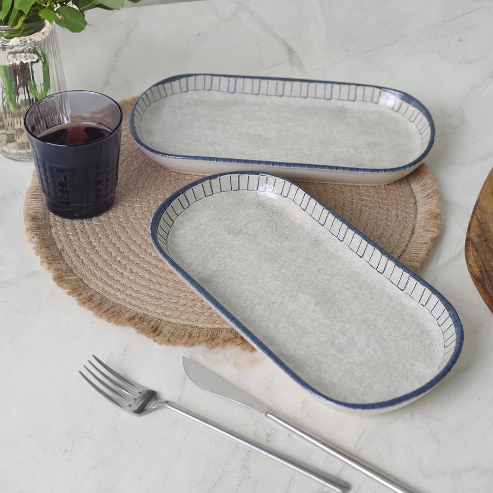 Keraart Mosaic Marvels Kayık Tabak 28 cm 2 Adet 21621