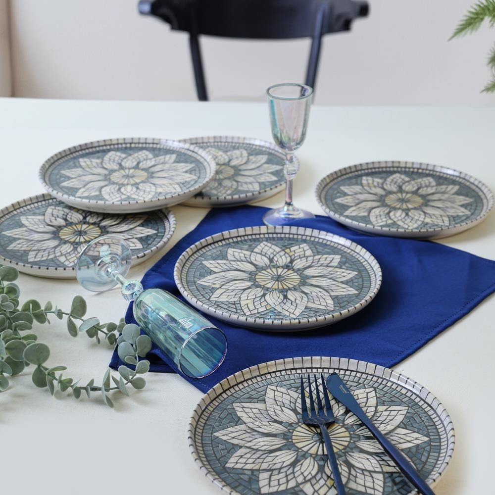 Keraart Mosaic Marvels Pasta Tabağı 22 cm 6 Adet 21619