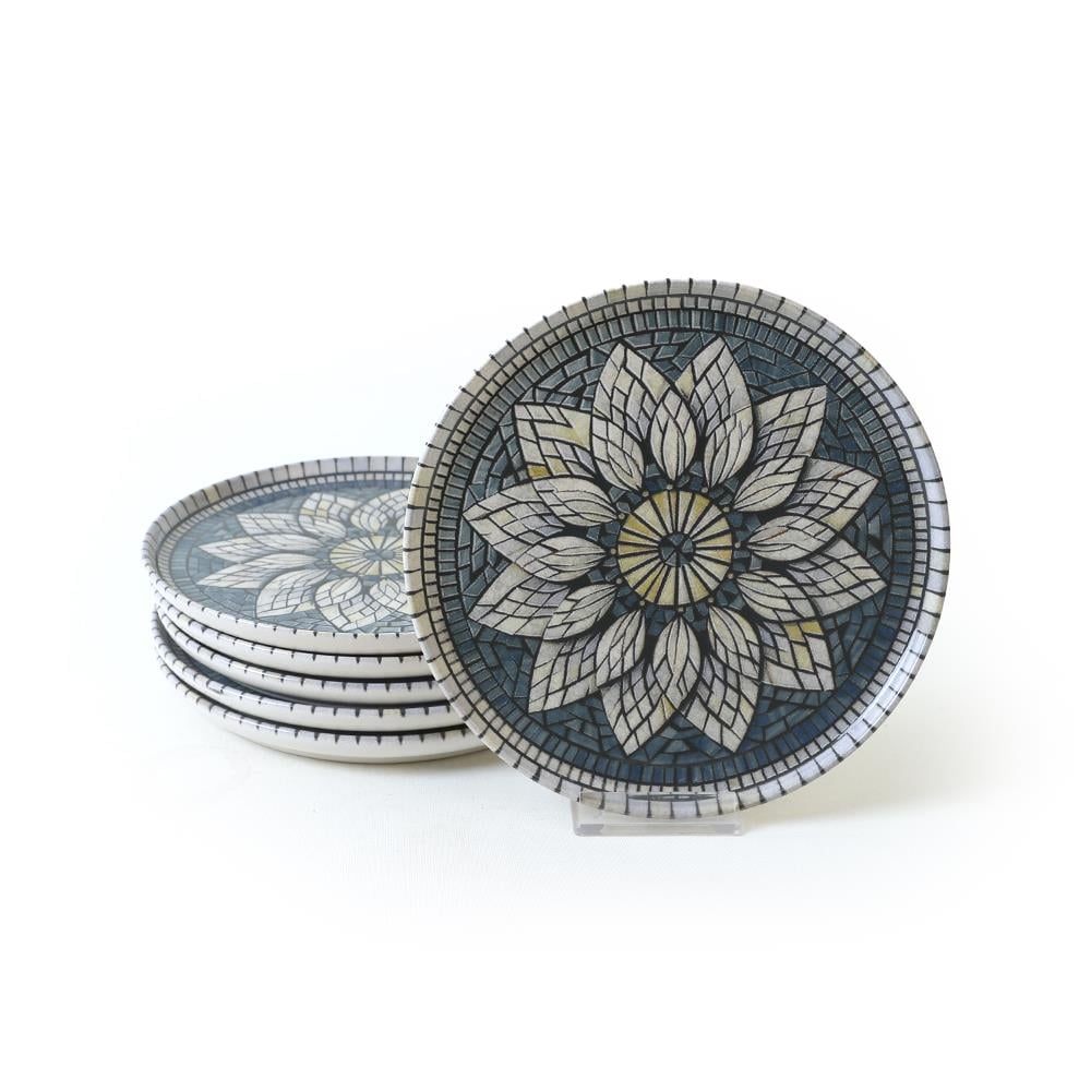 Keraart Mosaic Marvels Pasta Tabağı 22 cm 6 Adet 21619