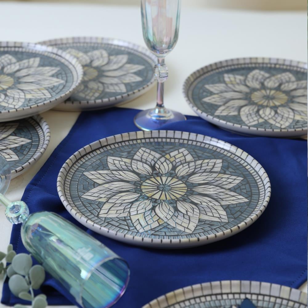 Keraart Mosaic Marvels Pasta Tabağı 22 cm 6 Adet 21619