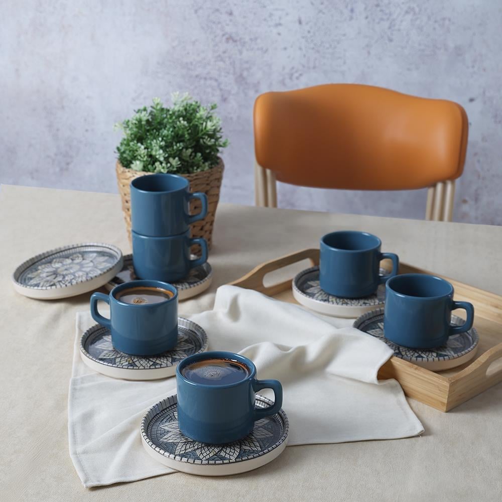 Keraart Mosaic Marvels Stackable Çay Takımı 12 Parça 6 Kişilik 21619