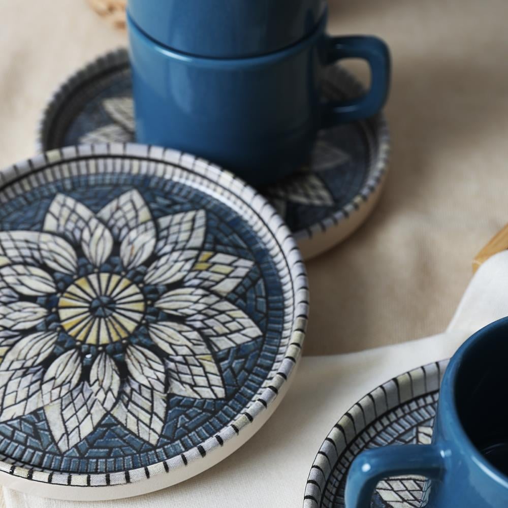 Keraart Mosaic Marvels Stackable Çay Takımı 12 Parça 6 Kişilik 21619