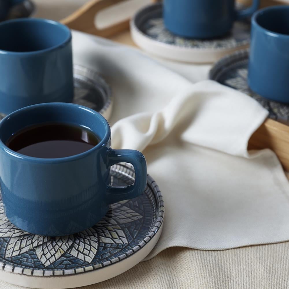Keraart Mosaic Marvels Stackable Çay Takımı 12 Parça 6 Kişilik 21619