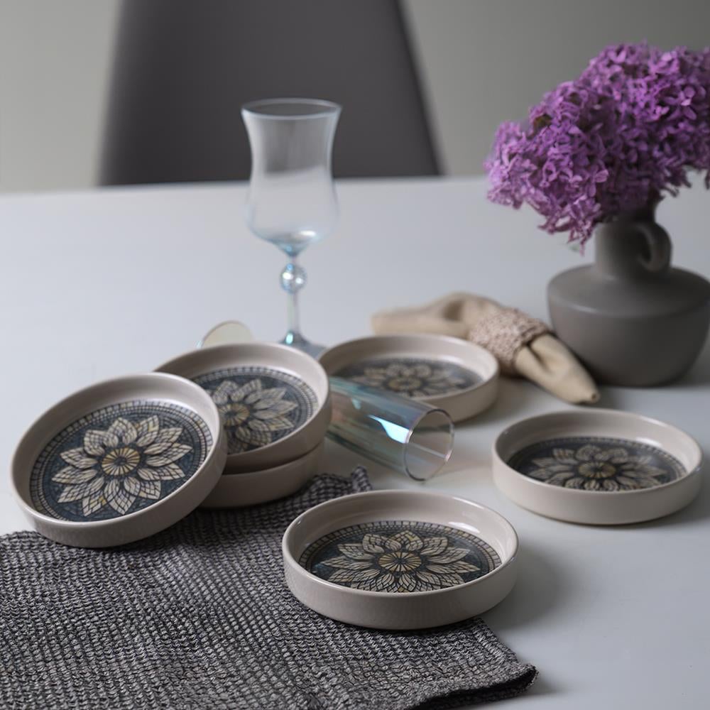 Keraart Mosaic Marvels Stackable Çerezlik / Sosluk 14 Cm 6 Adet 21619