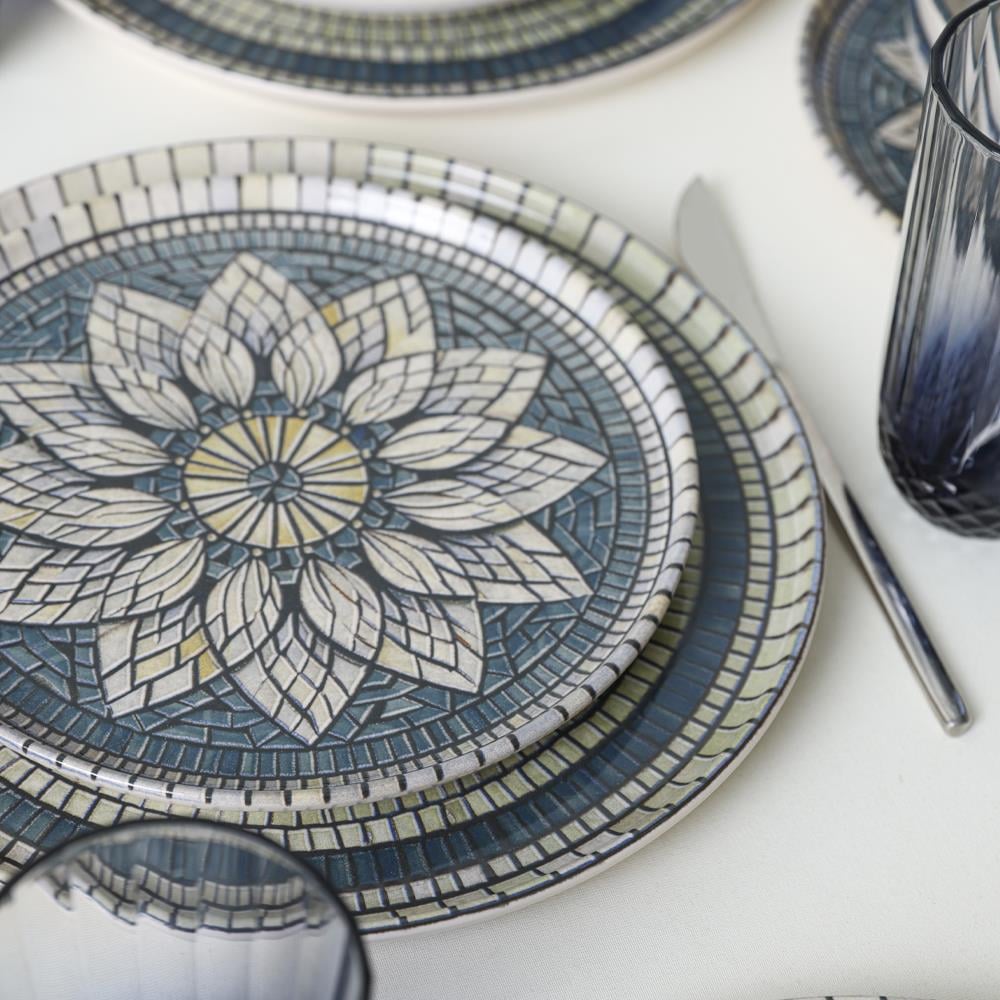 Keraart Mosaic Marvels Yemek Takımı 24 Parça 6 Kişilik 21619-20-21