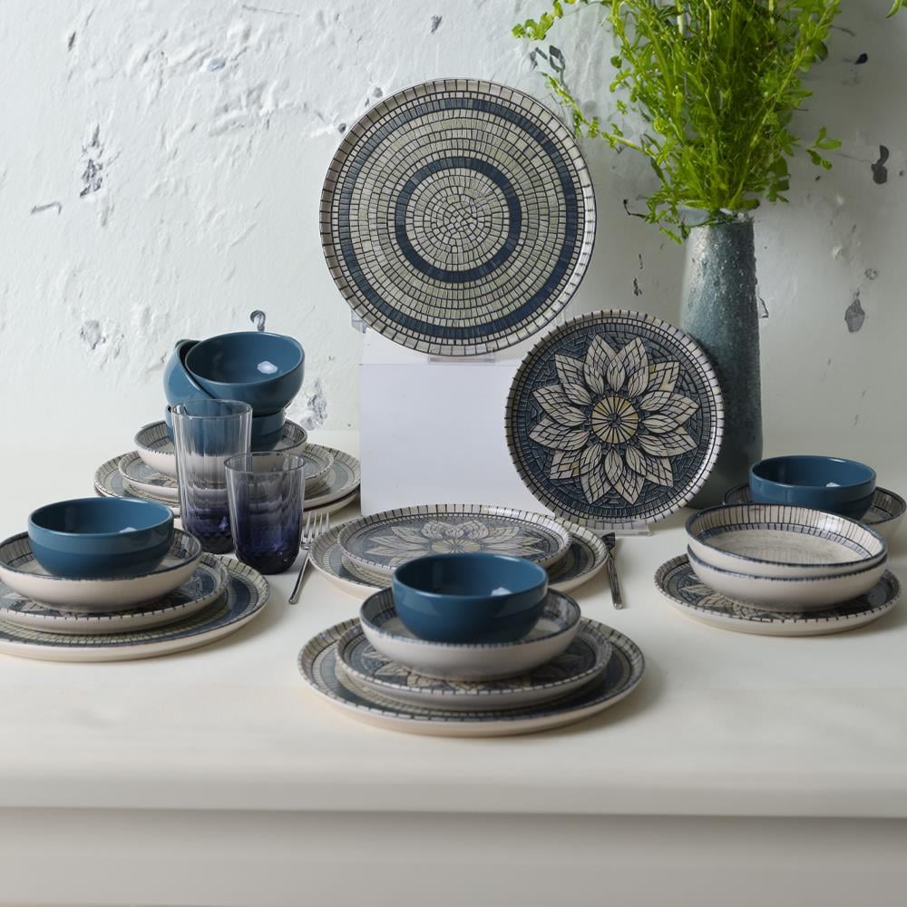 Keraart Mosaic Marvels Yemek Takımı 24 Parça 6 Kişilik 21619-20-21