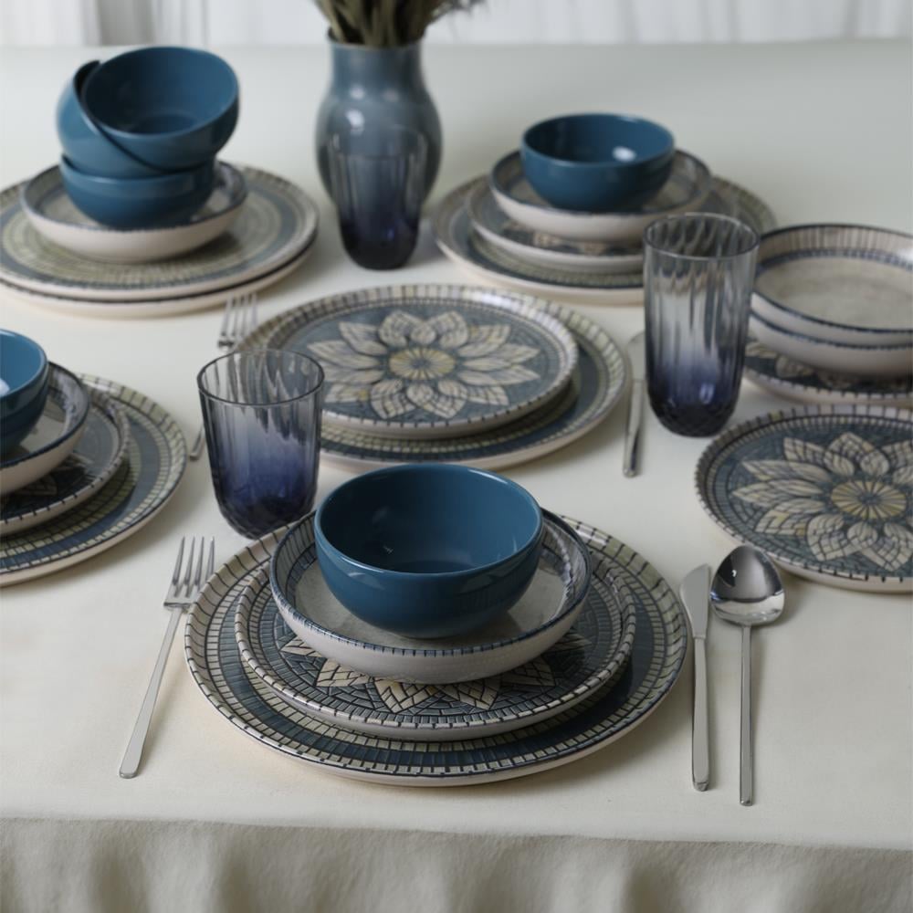 Keraart Mosaic Marvels Yemek Takımı 24 Parça 6 Kişilik 21619-20-21