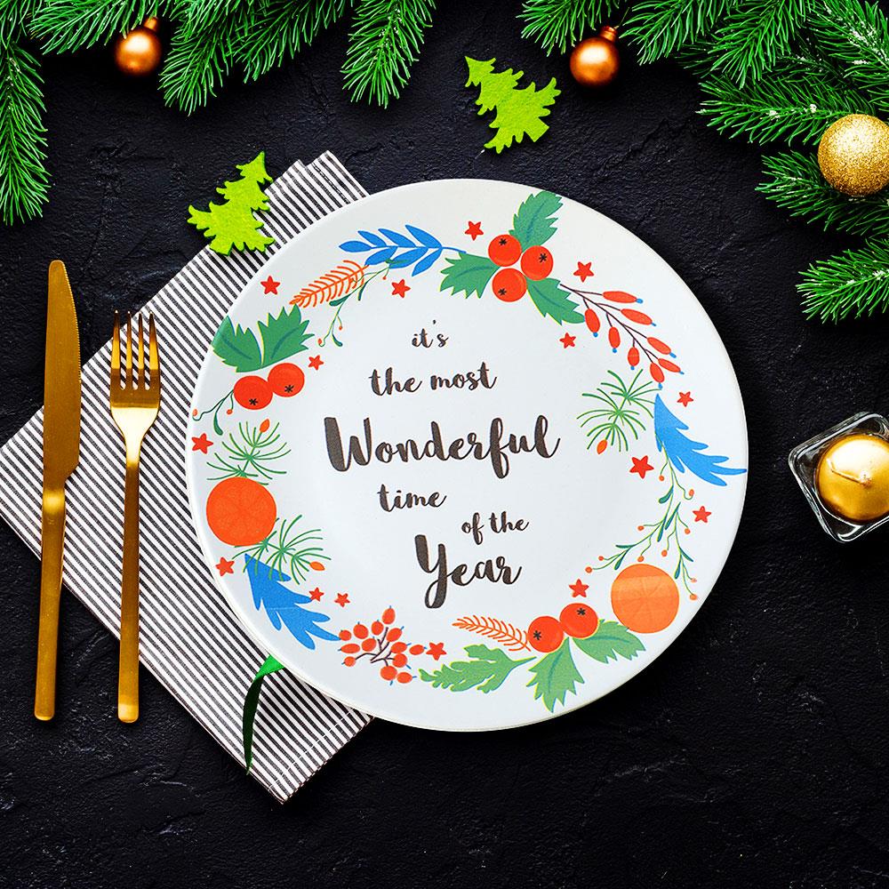 Keraart New Year Wonderful Time Servis Tabağı 26 Cm 21657