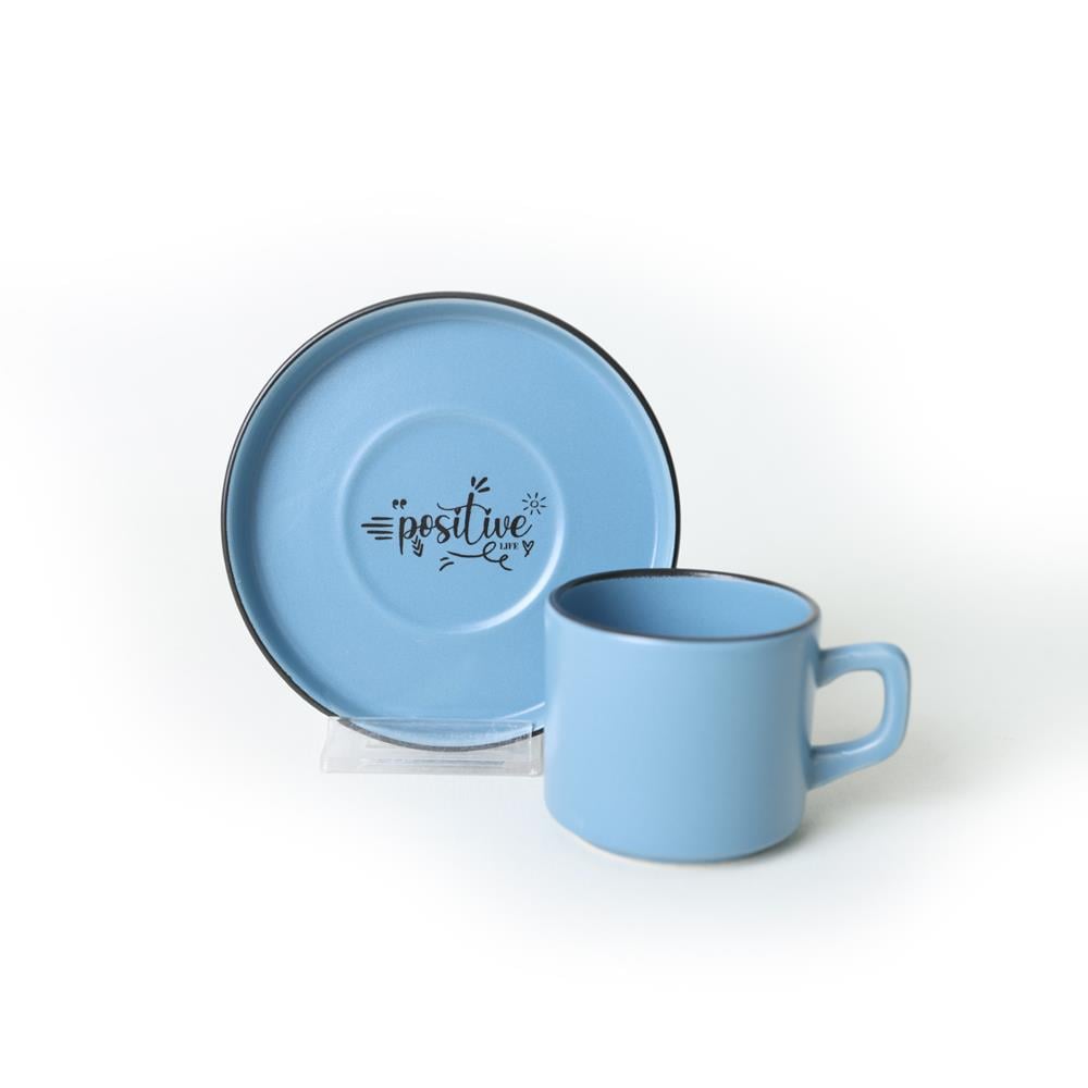 Keraart Rainbow Motto Stackable Çay Takımı 12 Parça 6 Kişilik