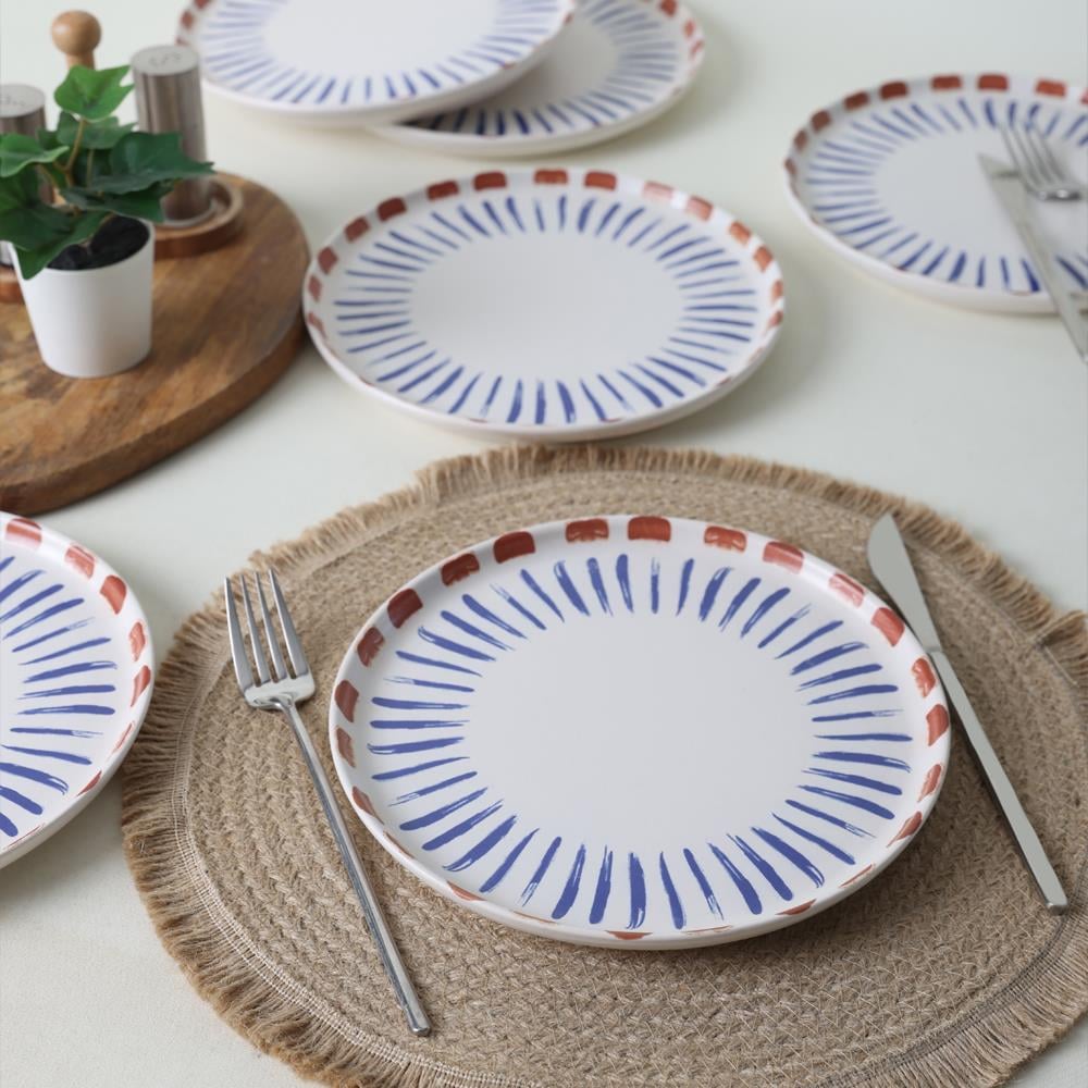 Keraart Red Line Pasta Tabağı 22 Cm 6 Adet 21606