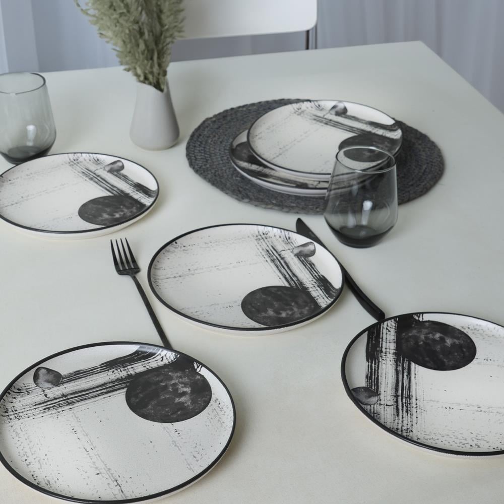 Keraart Shadowy Nordic Pasta Tabağı 22 Cm 6 Adet 21783