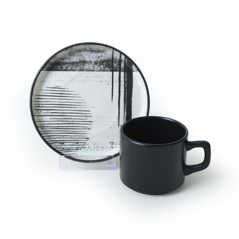 Keraart Shadowy Stackable Çay Takımı 12 Parça 6 Kişilik 21784