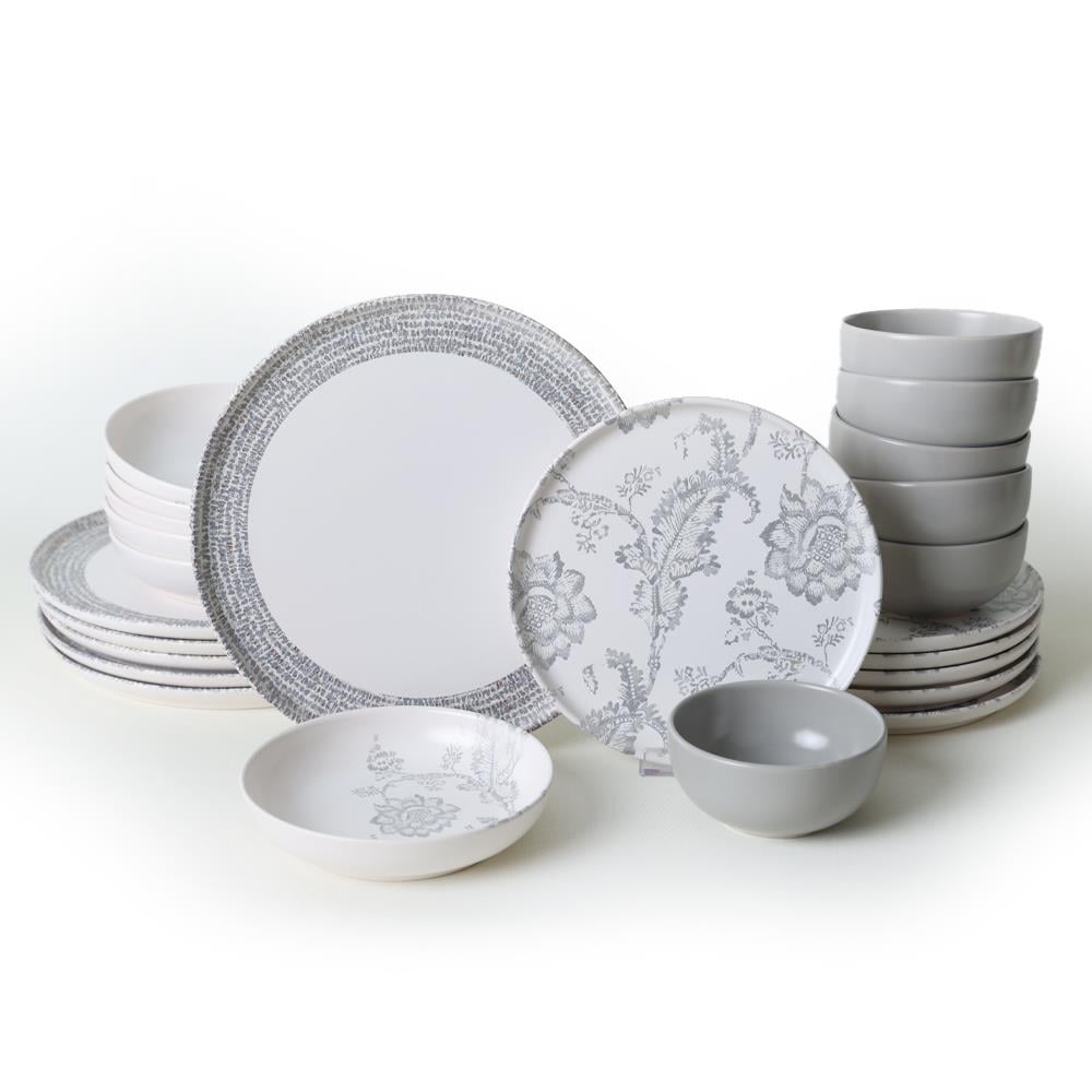 Keraart Silver Bloom Yemek Takımı 24 Parça 6 Kişilik 21469-70-71
