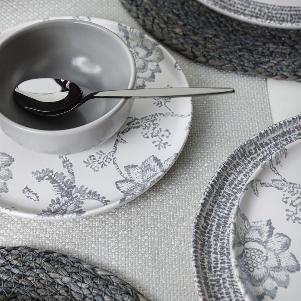 Keraart Silver Bloom Yemek Takımı 24 Parça 6 Kişilik 21469-70-71
