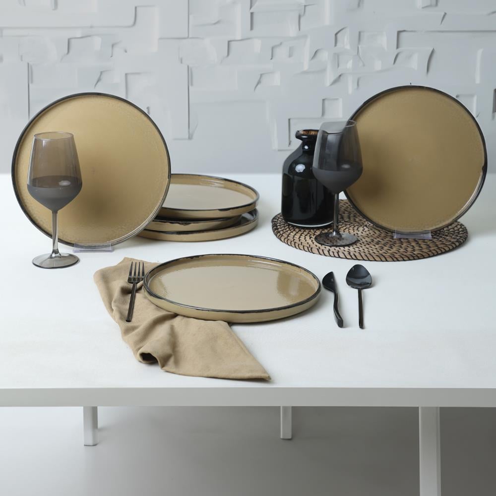 Keraart Vintage Style Stackable Servis Tabağı 27 Cm 6 Adet 21734