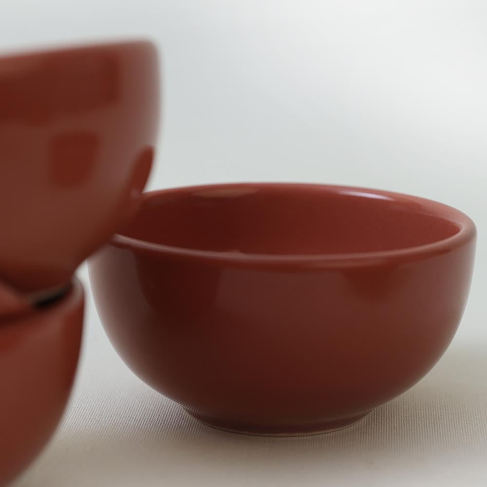 Kızıl Kahve Bulut Mini Çerezlik / Sosluk 8 Cm 6 Adet 607