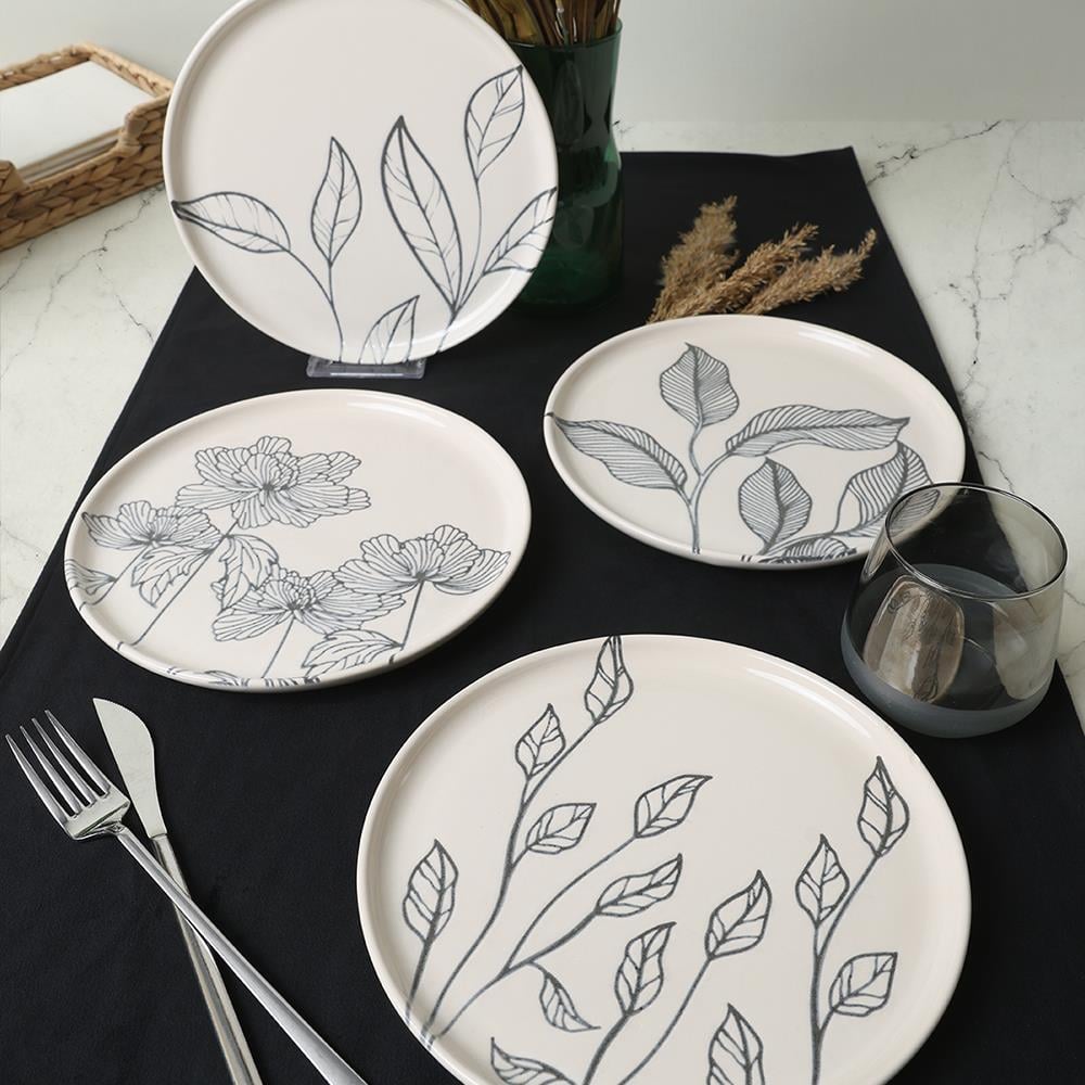 Leaf Traces Nordıc Pasta Tabağı 22 Cm 4 Adet  / 22881-82-83-85