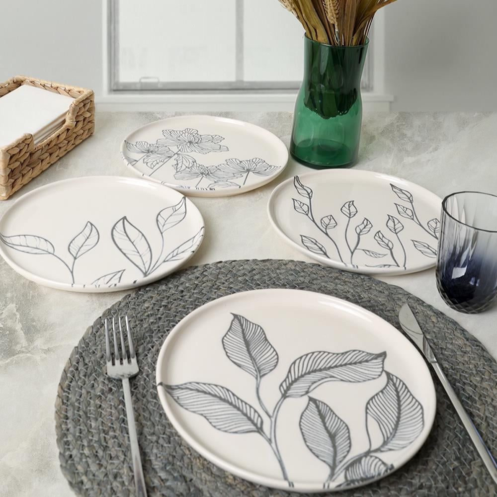 Leaf Traces Nordıc Pasta Tabağı 22 Cm 4 Adet  / 22881-82-83-85