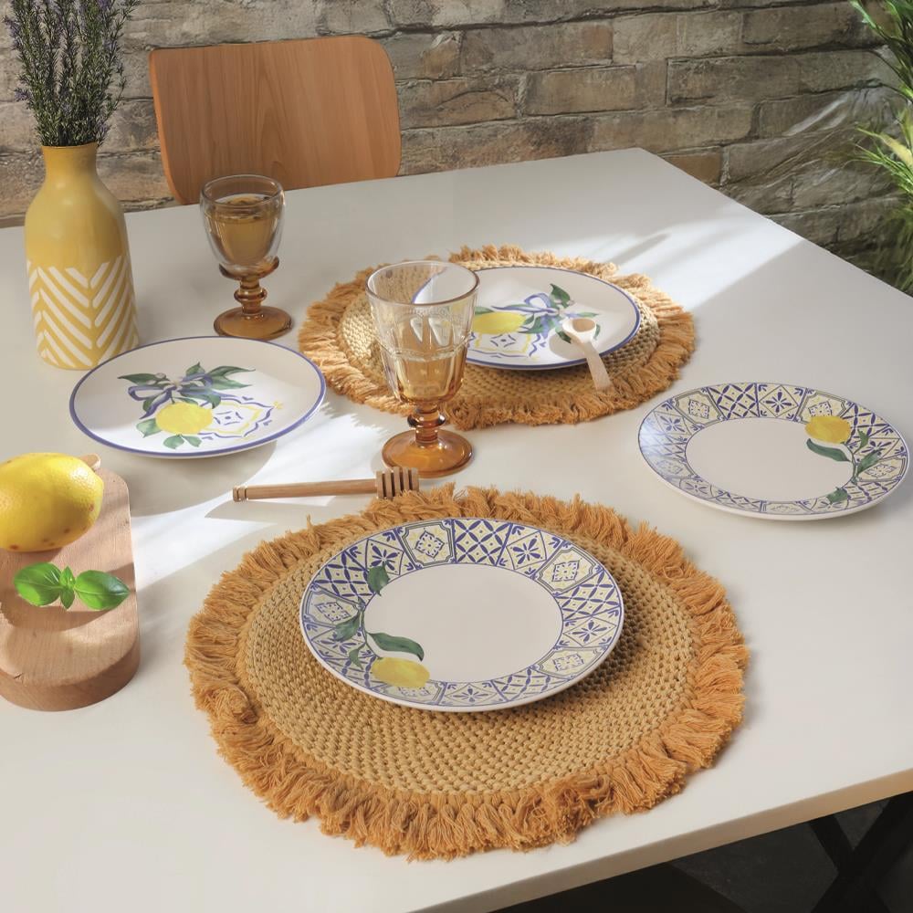Lemon Bliss Ege Pasta Tabağı 20 Cm 4 Parça 22089-92