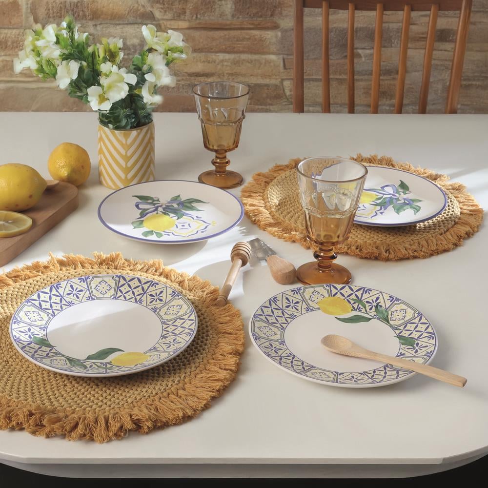 Lemon Bliss Ege Pasta Tabağı 20 Cm 4 Parça 22089-92