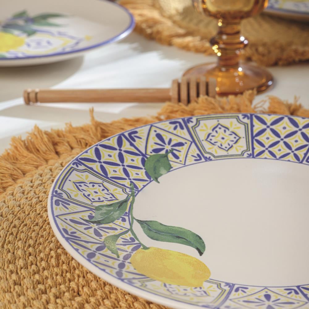 Lemon Bliss Ege Pasta Tabağı 20 Cm 4 Parça 22089-92