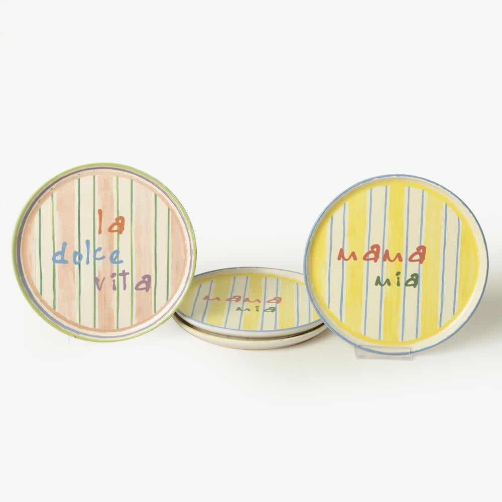 Mama Mia & La Dolce Vita Pasta Tabağı 22 Cm 4 Adet 22724-25