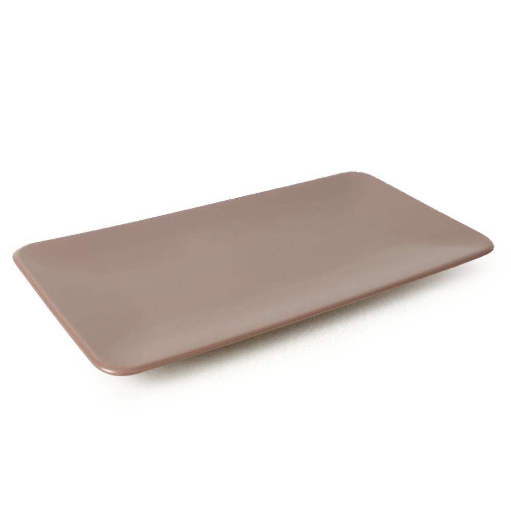 Mat Açık Taupe Siera Kayık Tabak 33 Cm 2 Adet 958