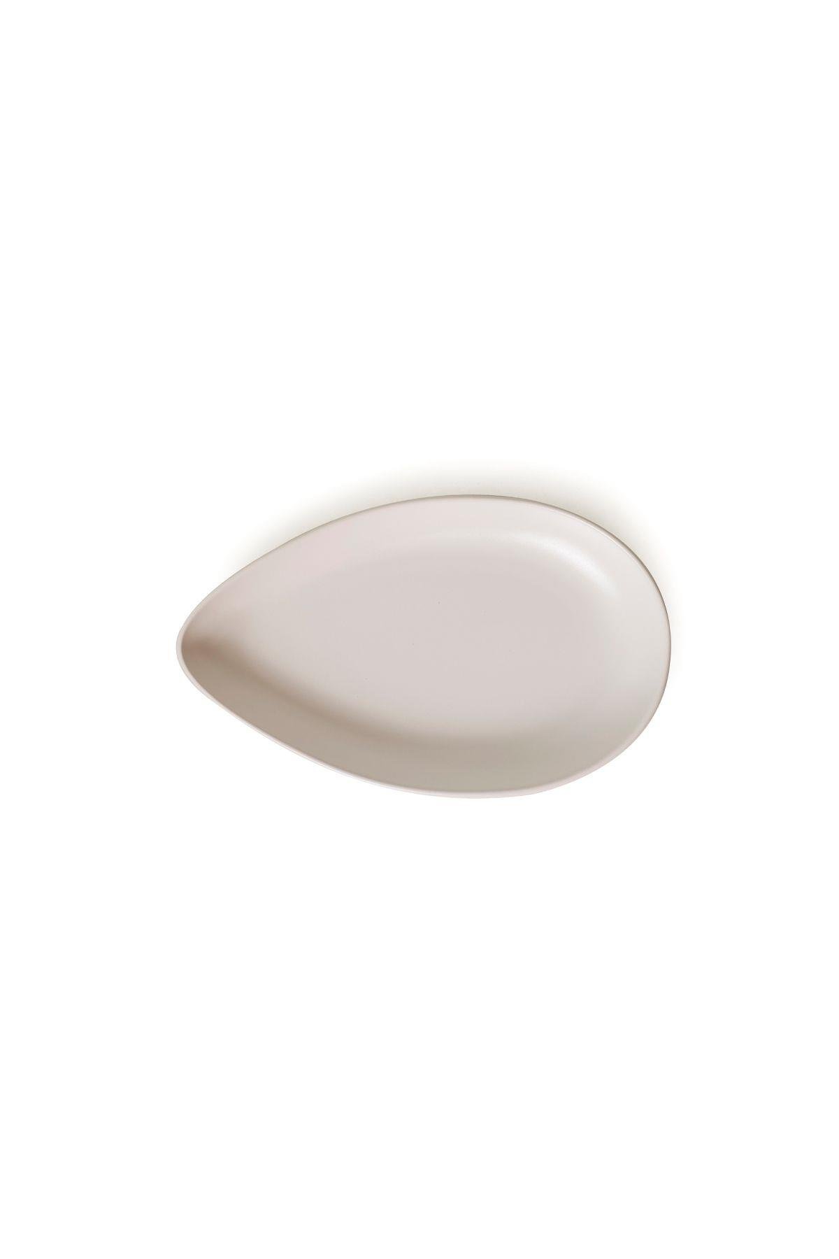 Mat Beyaz Serenity Kayık Tabak 24 Cm 2 Adet 022