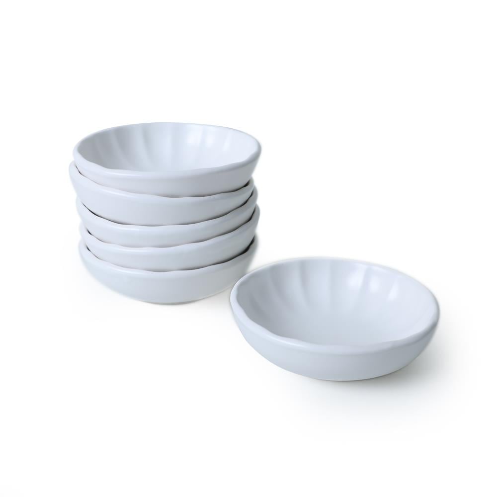 Mat Beyaz Sirius Çerezlik / Sosluk 12 Cm 6 Adet 022