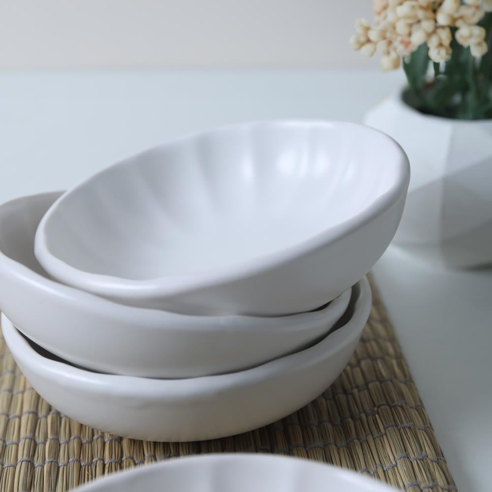 Mat Beyaz Sirius Çerezlik / Sosluk 12 Cm 6 Adet 022