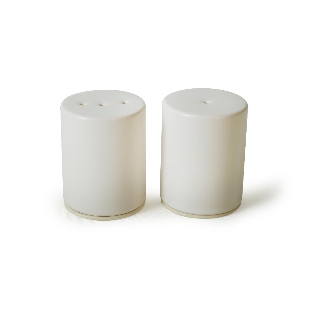 Mat Beyaz Stackable Tuzluk / Biberlik 6 Cm